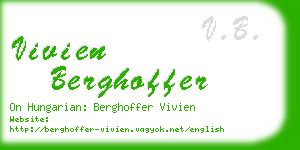 vivien berghoffer business card